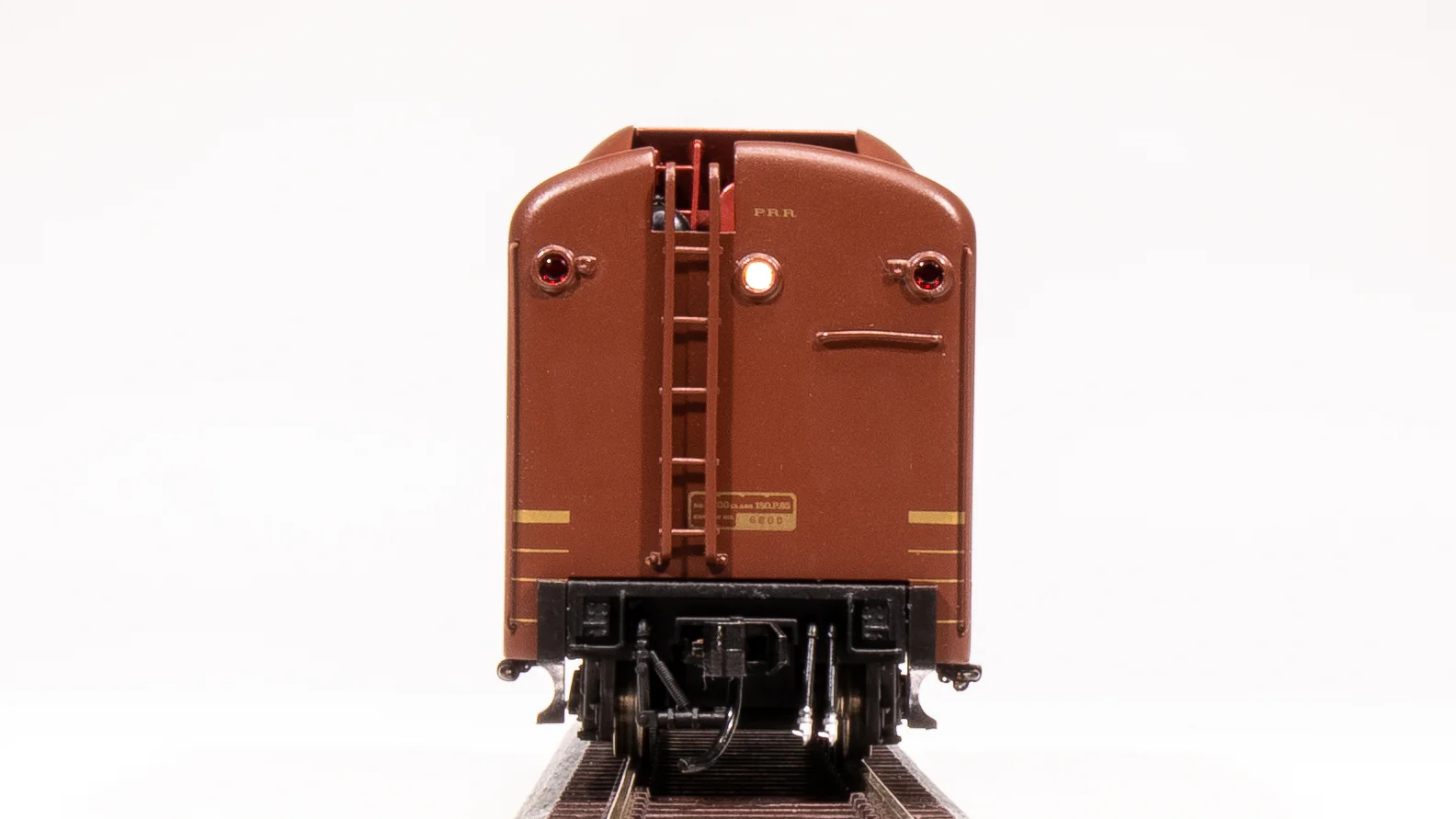 6188 PRR S2 6-8-6 Turbine #6200, Tuscan Red w/ 5-Stripes, w/ Large Smoke Deflectors, Paragon4 Sound/DC/DCC, Smoke, HO (Fantasy Paint Scheme) - Image 12
