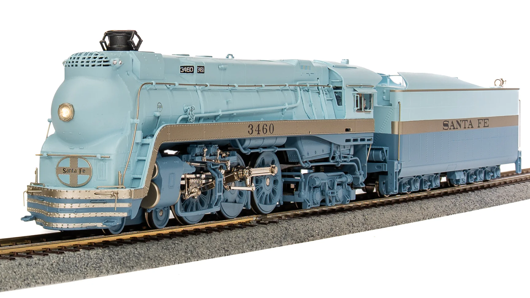 7355 ATSF Blue Goose, #3460, 1951 - 1953 Appearance, Paragon4 Sound/DC/DCC, Smoke, HO - Image 3