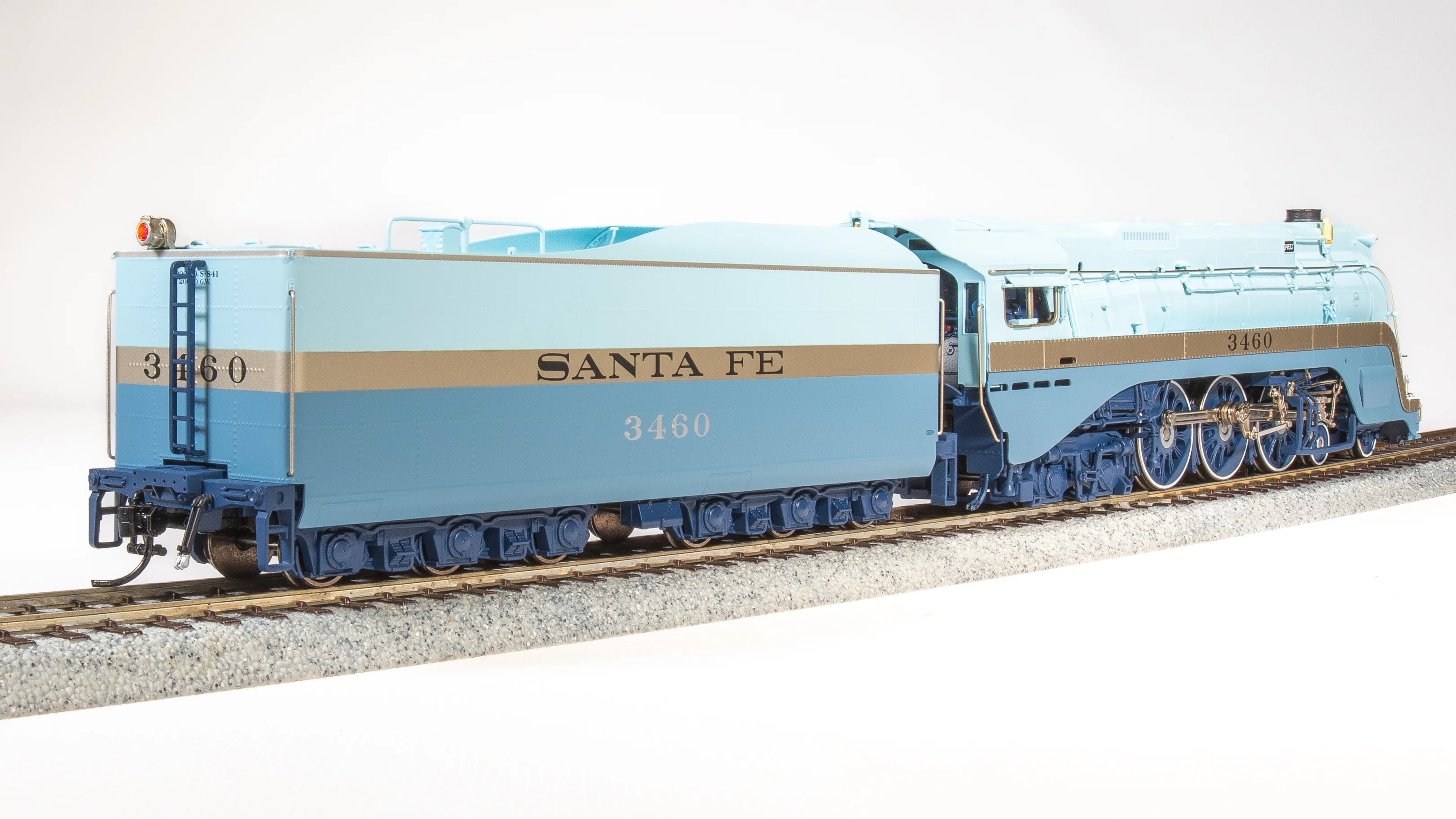7390 ATSF Blue Goose, #3460, As-Delivered w/ 3460 on side of tender, No-Sound/DCC-Ready, HO - Image 8