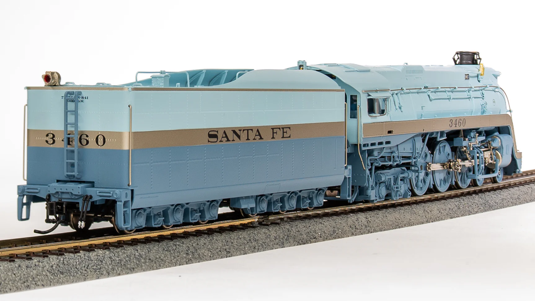 7395 ATSF Blue Goose, #3460, 1951 - 1953 Appearance, No-Sound/DCC-Ready, HO - Image 4