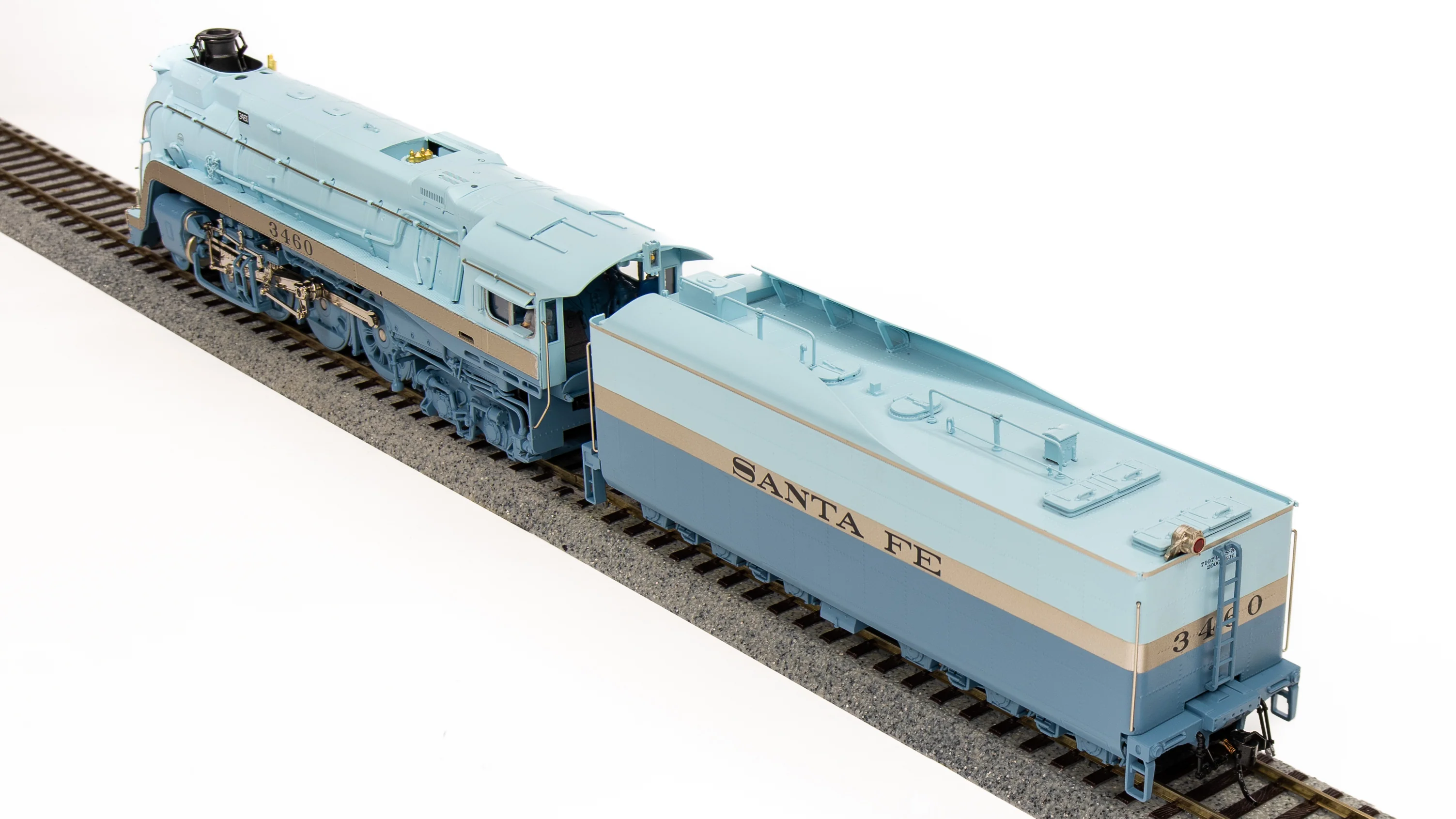 7395 ATSF Blue Goose, #3460, 1951 - 1953 Appearance, No-Sound/DCC-Ready, HO - Image 6