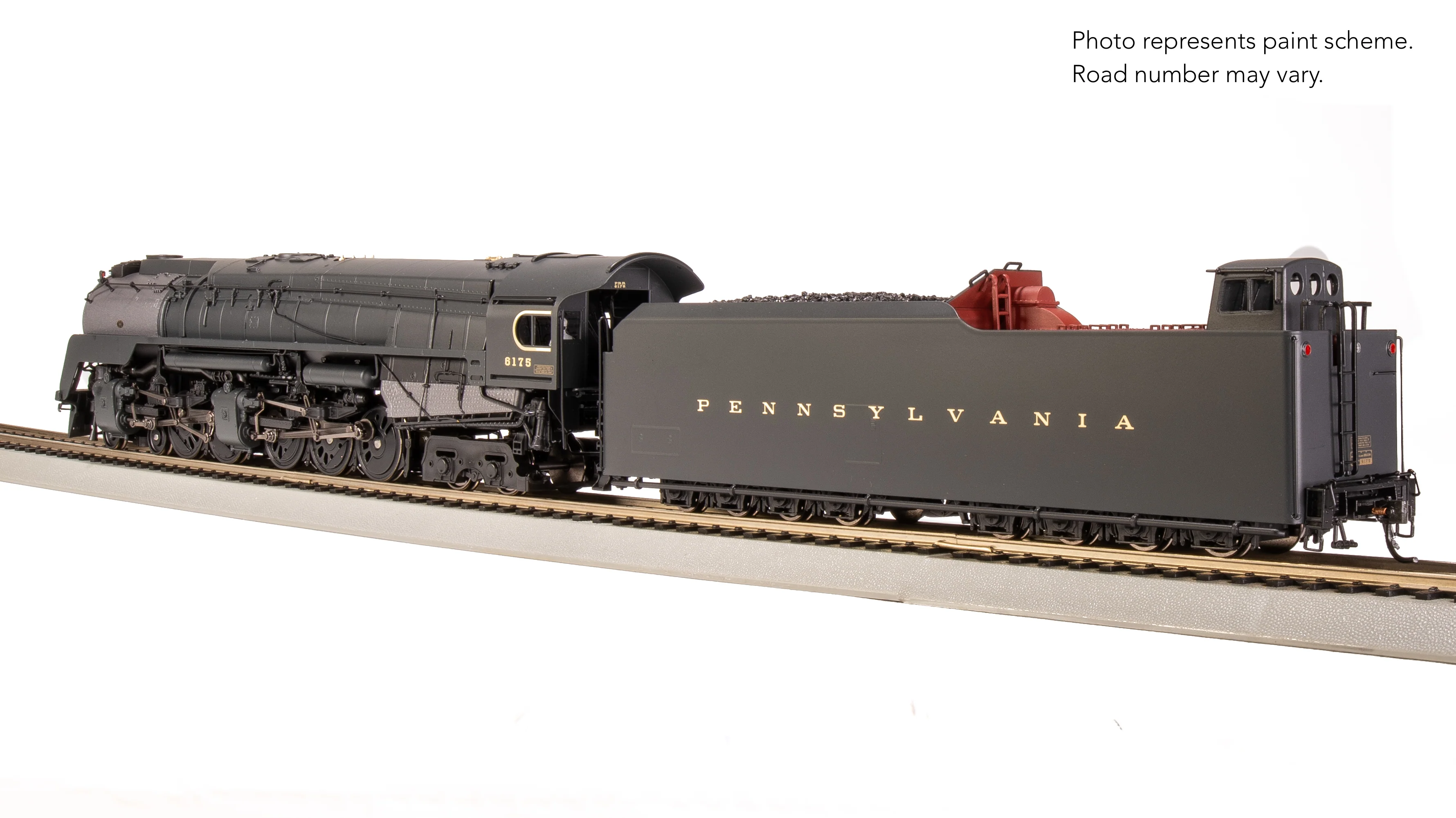 7801 PRR Q2 Duplex, 4-4-6-4, #6175, Production Version, 18,000 gallon tender, Paragon4 Sound/DC/DCC, Smoke, HO - Image 20