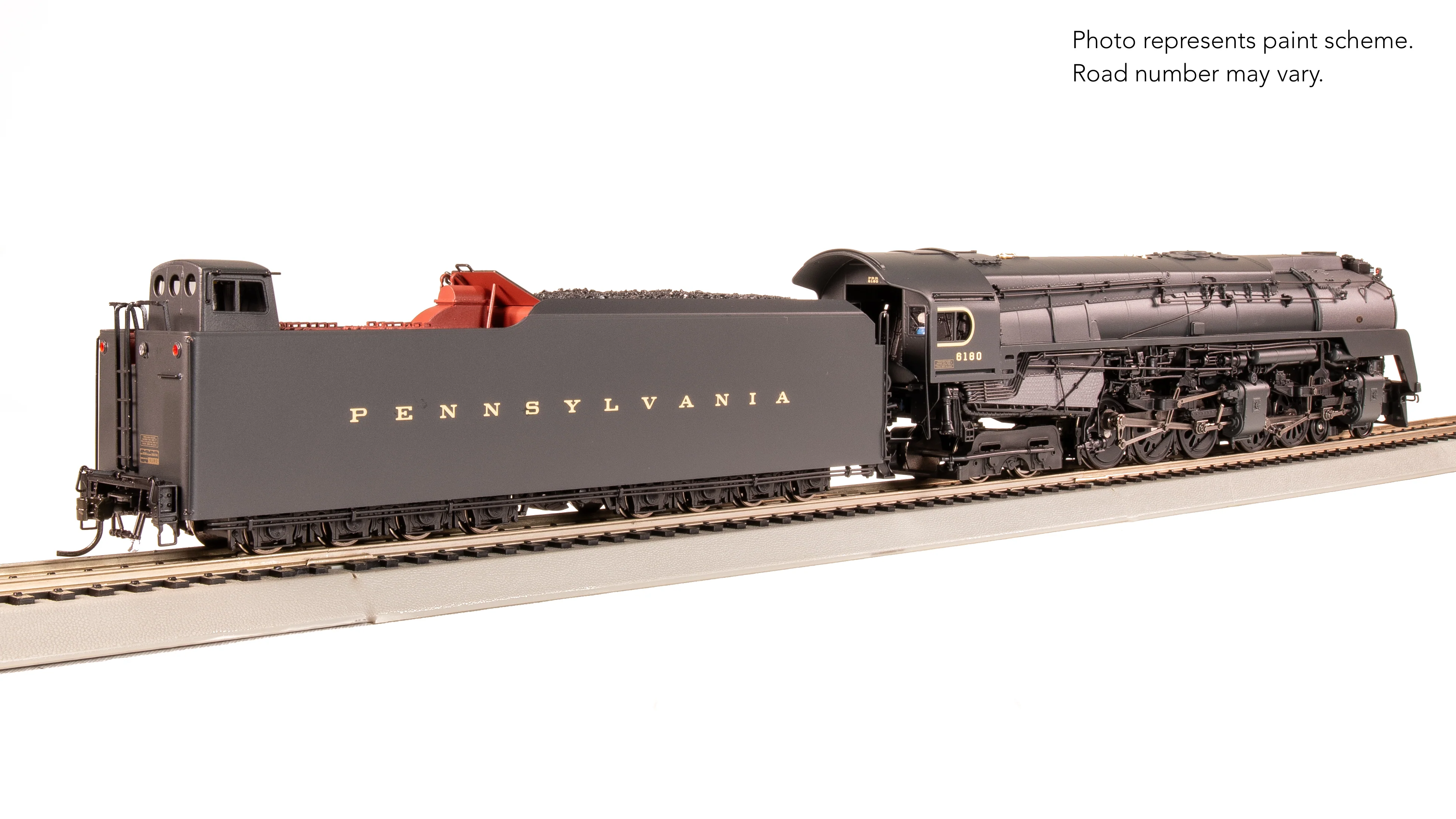 7802 PRR Q2 Duplex, 4-4-6-4, #6180, Production Version, 18,000 gallon tender, Paragon4 Sound/DC/DCC, Smoke, HO - Image 10