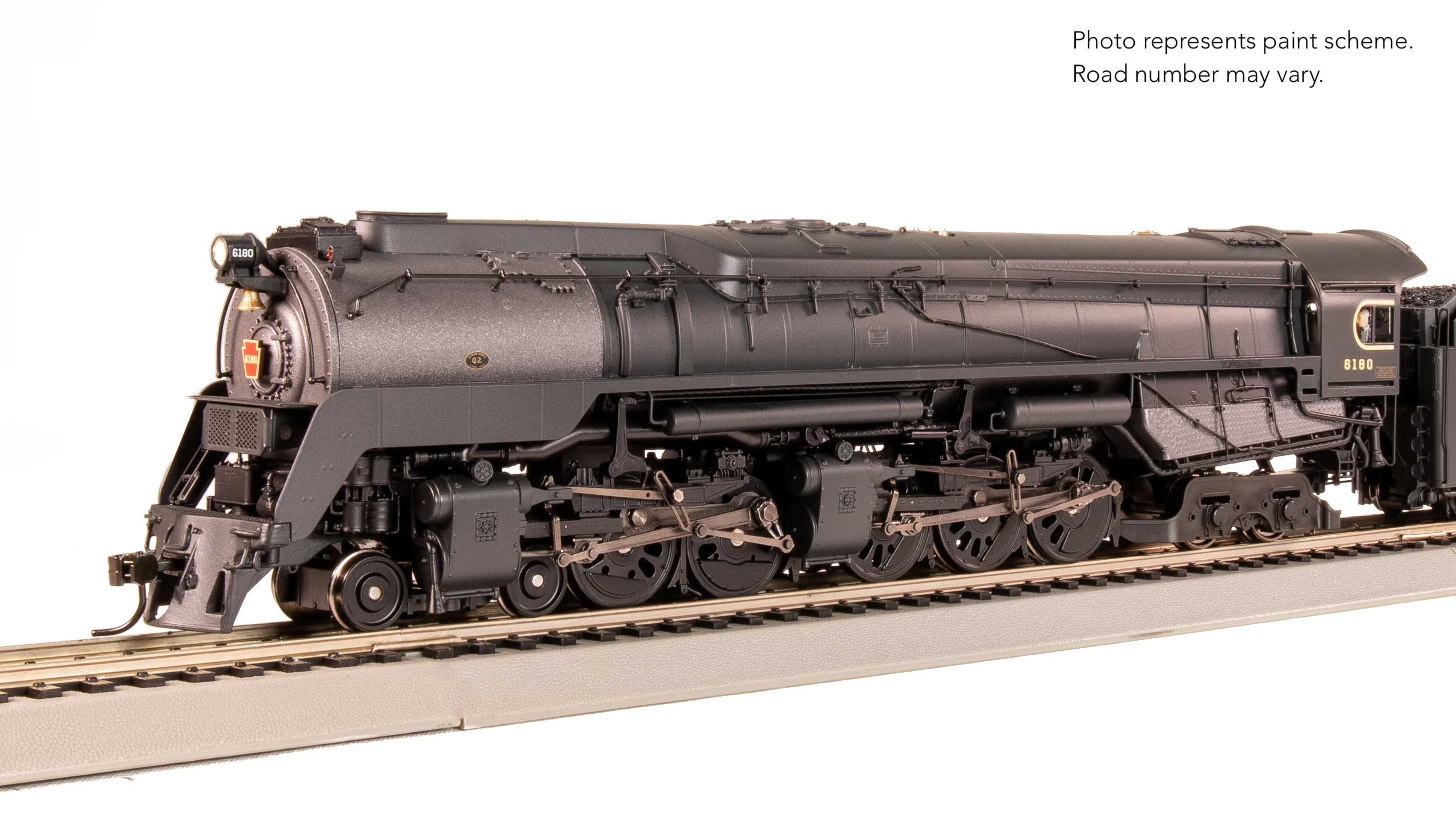 7802 PRR Q2 Duplex, 4-4-6-4, #6180, Production Version, 18,000 gallon tender, Paragon4 Sound/DC/DCC, Smoke, HO - Image 8