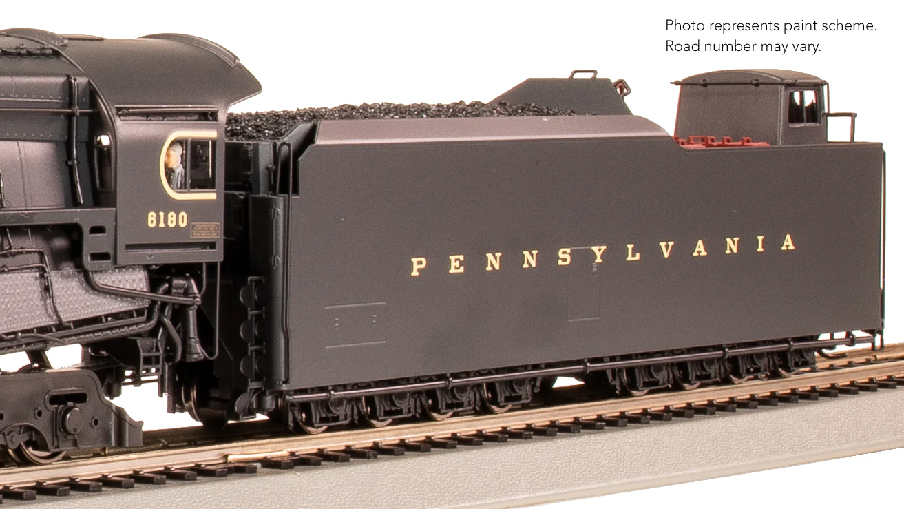 7802 PRR Q2 Duplex, 4-4-6-4, #6180, Production Version, 18,000 gallon tender, Paragon4 Sound/DC/DCC, Smoke, HO - Image 9