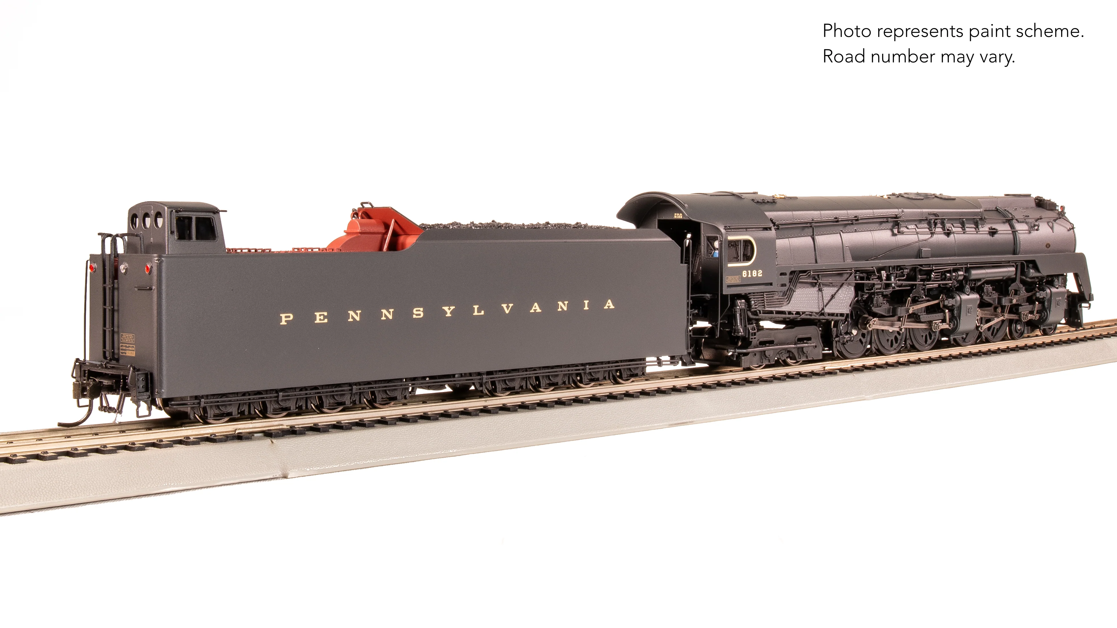7803 PRR Q2 Duplex, 4-4-6-4, #6182, Production Version, 18,000 gallon tender, Paragon4 Sound/DC/DCC, Smoke, HO - Image 10