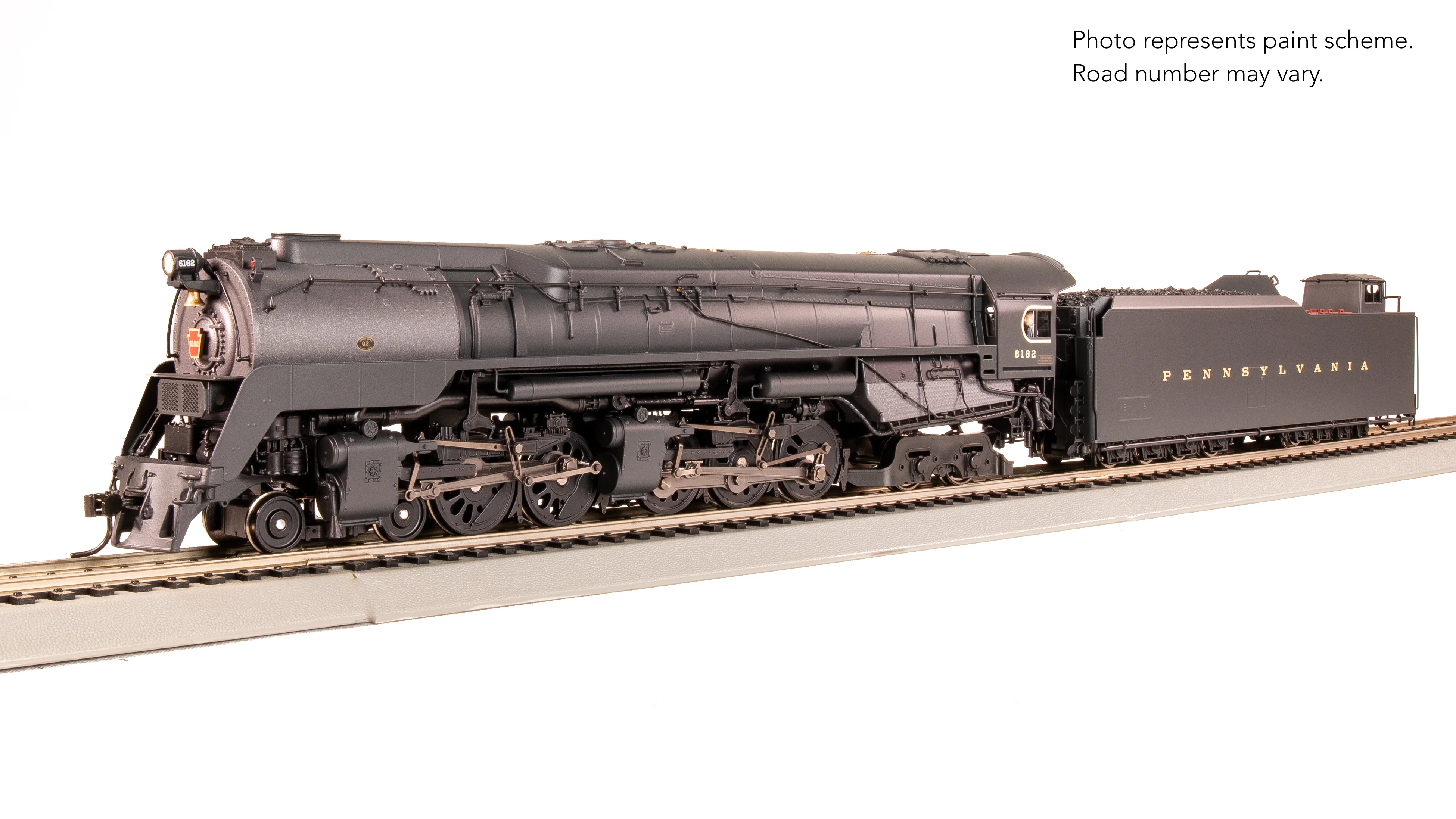 7803 PRR Q2 Duplex, 4-4-6-4, #6182, Production Version, 18,000 gallon tender, Paragon4 Sound/DC/DCC, Smoke, HO - Image 7