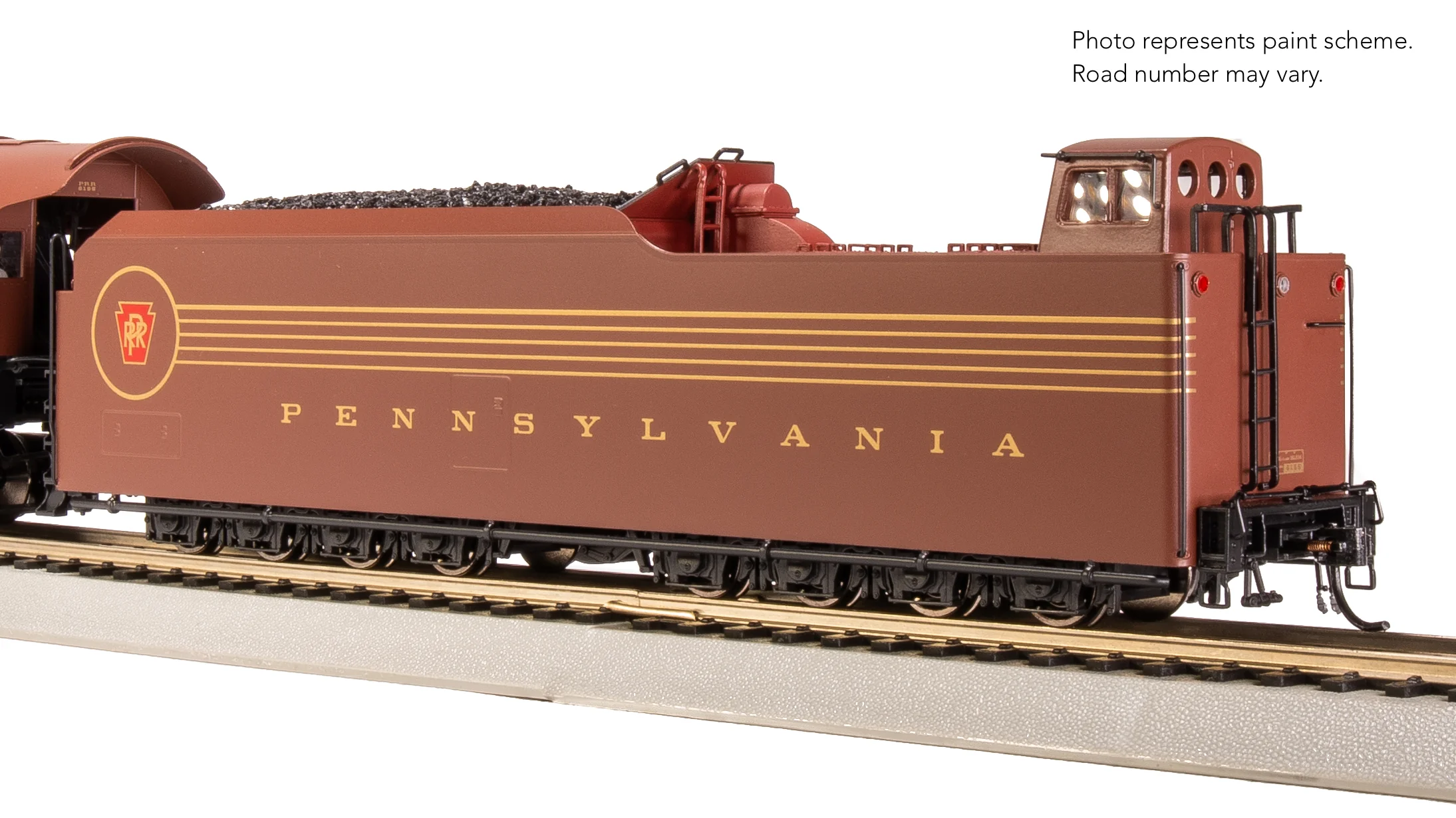 7809 PRR Q2 Duplex 4-4-6-4, #6195, Prototype Version, Tuscan Red 5-Stripe Fantasy Scheme, Paragon4 Sound/DC/DCC, Smoke, HO - Image 21