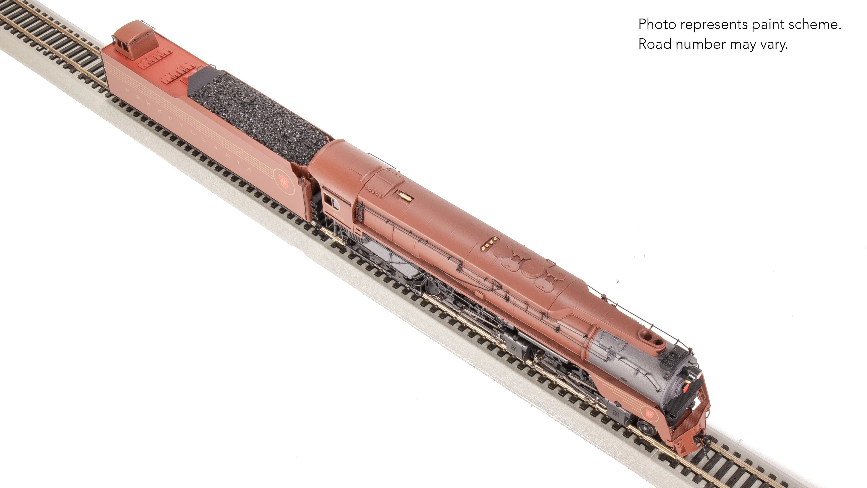 7809 PRR Q2 Duplex 4-4-6-4, #6195, Prototype Version, Tuscan Red 5-Stripe Fantasy Scheme, Paragon4 Sound/DC/DCC, Smoke, HO - Image 23