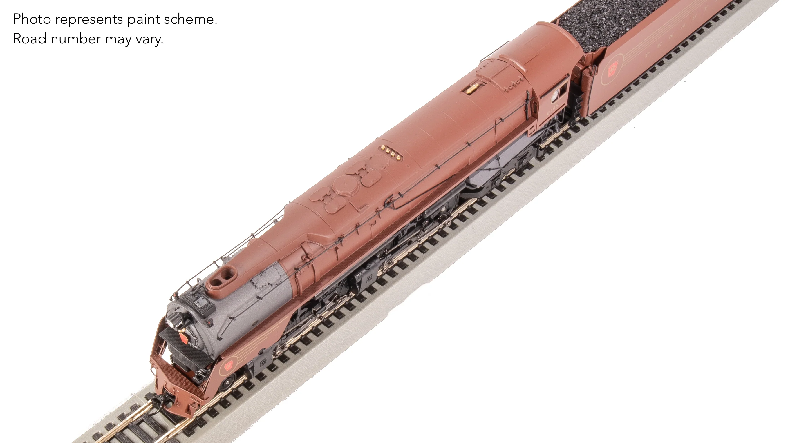 7809 PRR Q2 Duplex 4-4-6-4, #6195, Prototype Version, Tuscan Red 5-Stripe Fantasy Scheme, Paragon4 Sound/DC/DCC, Smoke, HO - Image 30