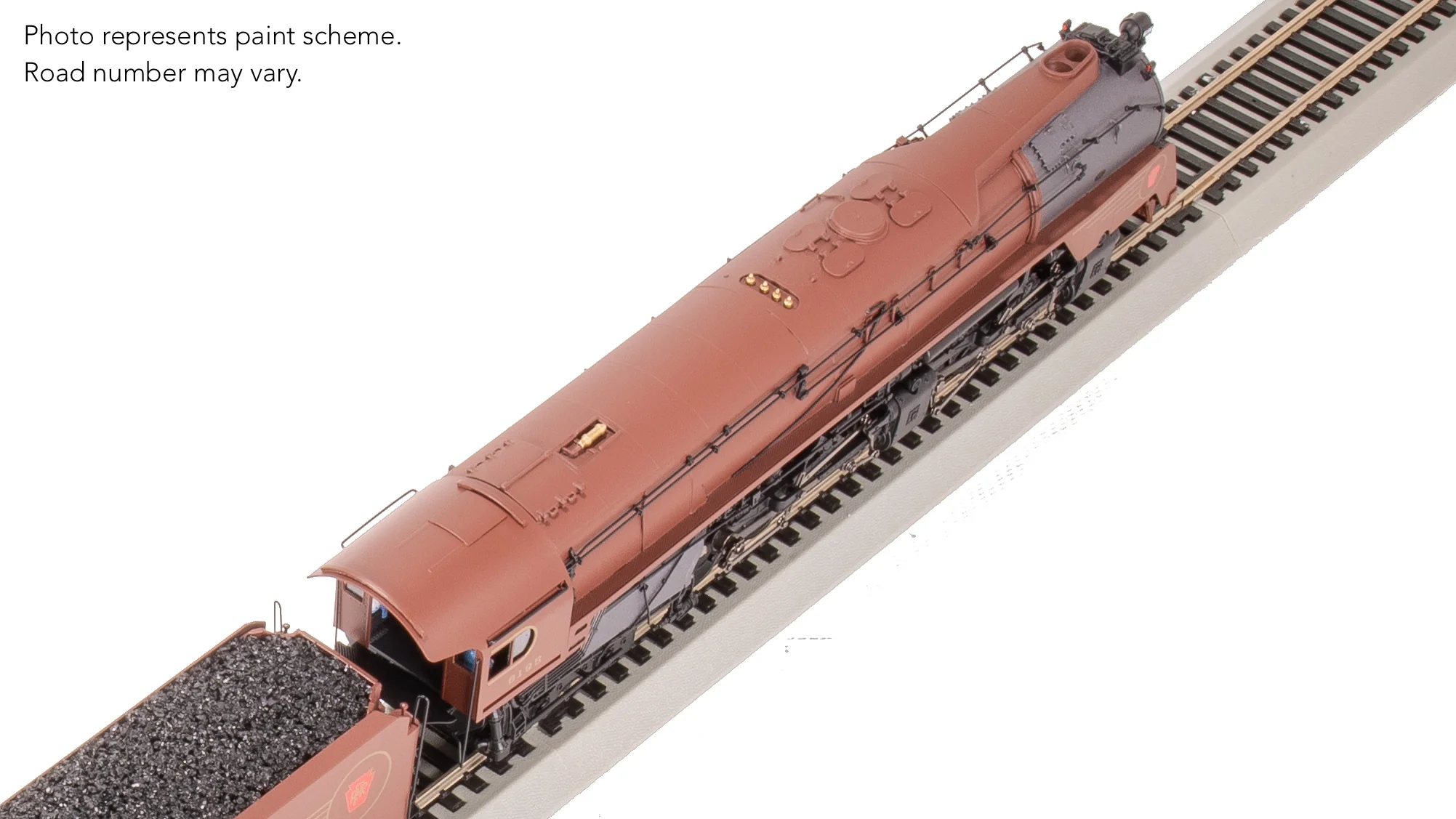7809 PRR Q2 Duplex 4-4-6-4, #6195, Prototype Version, Tuscan Red 5-Stripe Fantasy Scheme, Paragon4 Sound/DC/DCC, Smoke, HO - Image 34