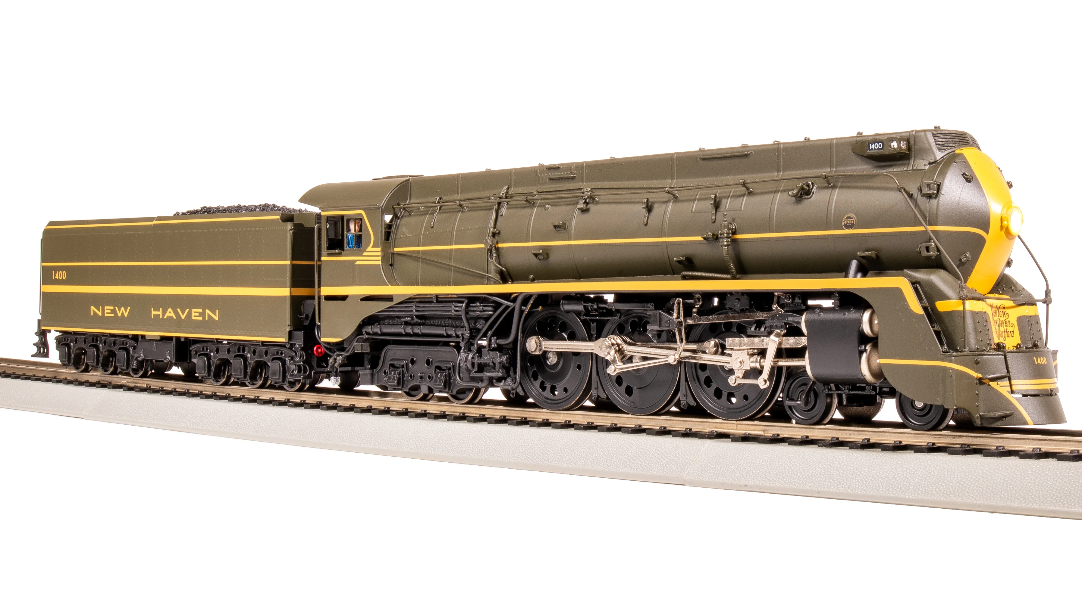 7876 New Haven I-5, #1400, Green Fantasy Scheme, Paragon4 Sound/DC/DCC, Smoke, HO - Image 7