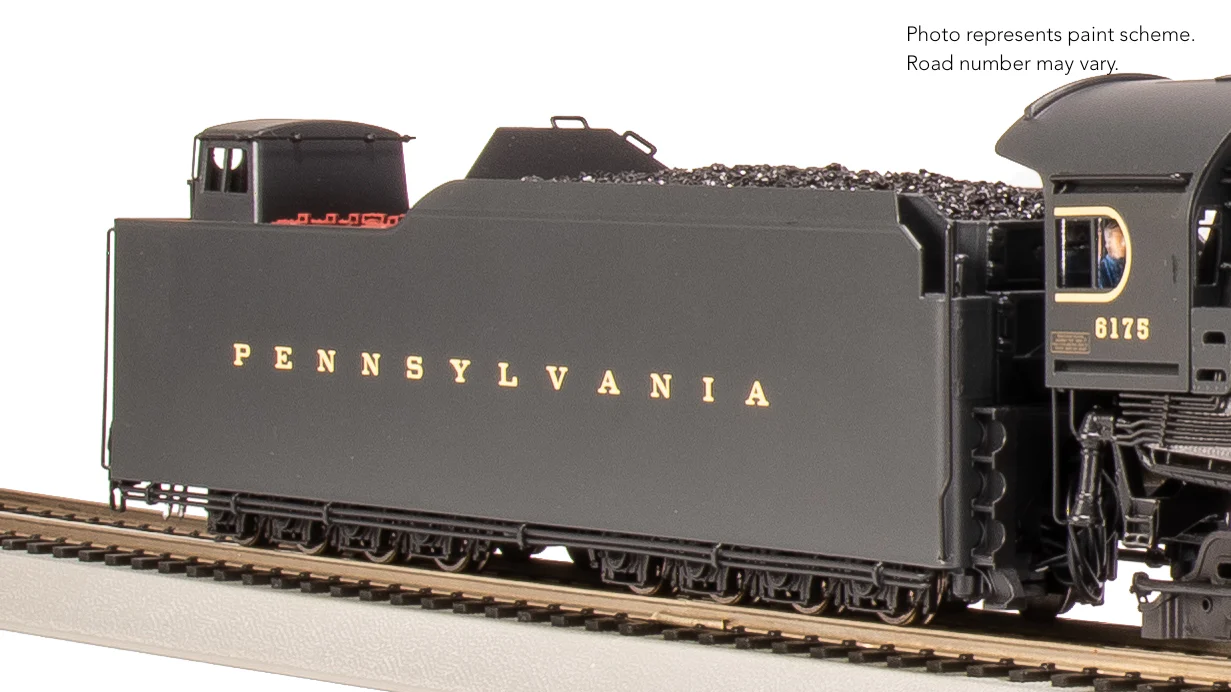8053 PRR Q2 Duplex, 4-4-6-4, #6175, Production Version, 18,000 gallon tender, No-Sound / DCC-Ready, HO - Image 19