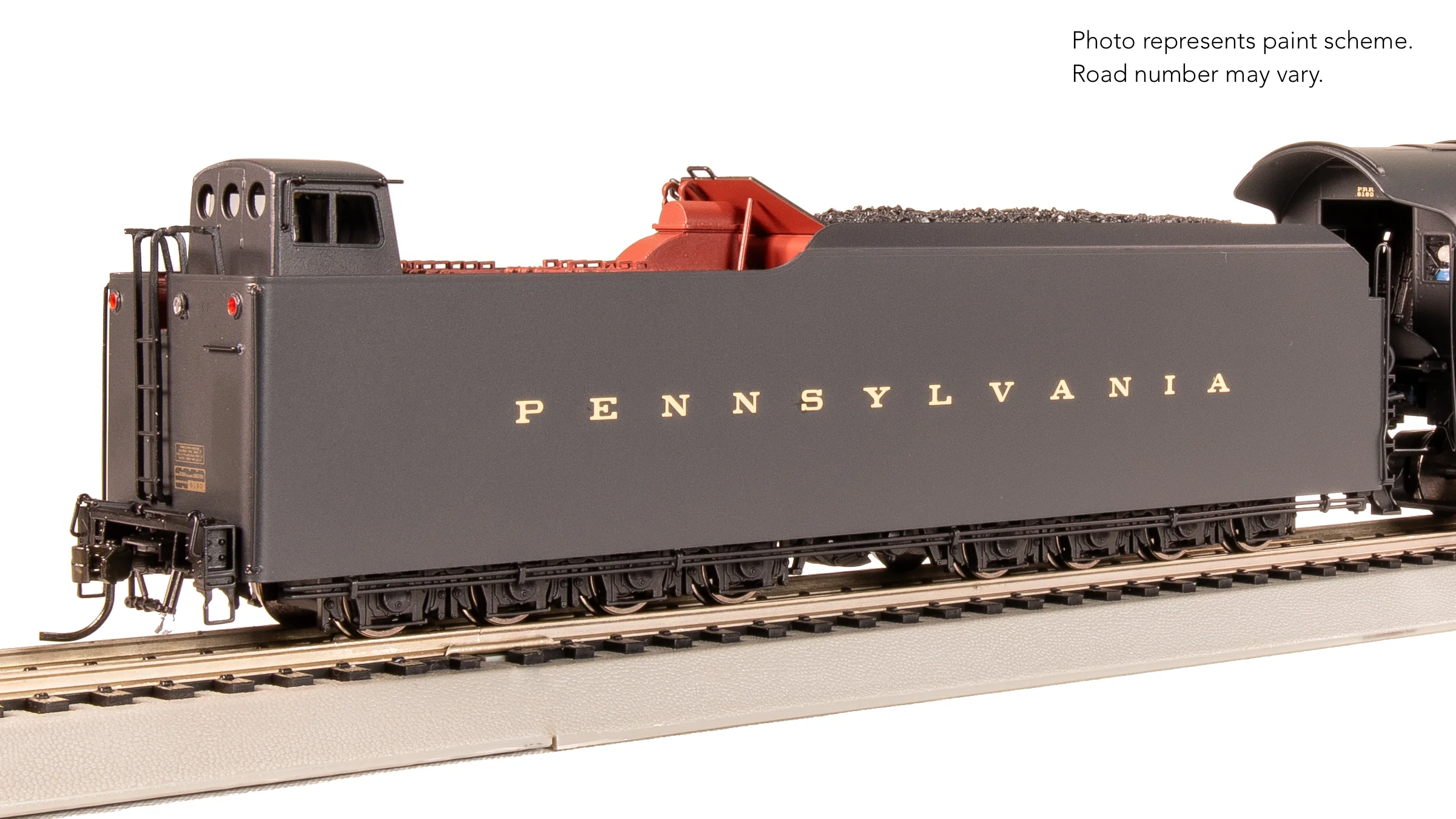 8054 PRR Q2 Duplex, 4-4-6-4, #6180, Production Version, 18,000 gallon tender, No-Sound / DCC-Ready, HO - Image 11