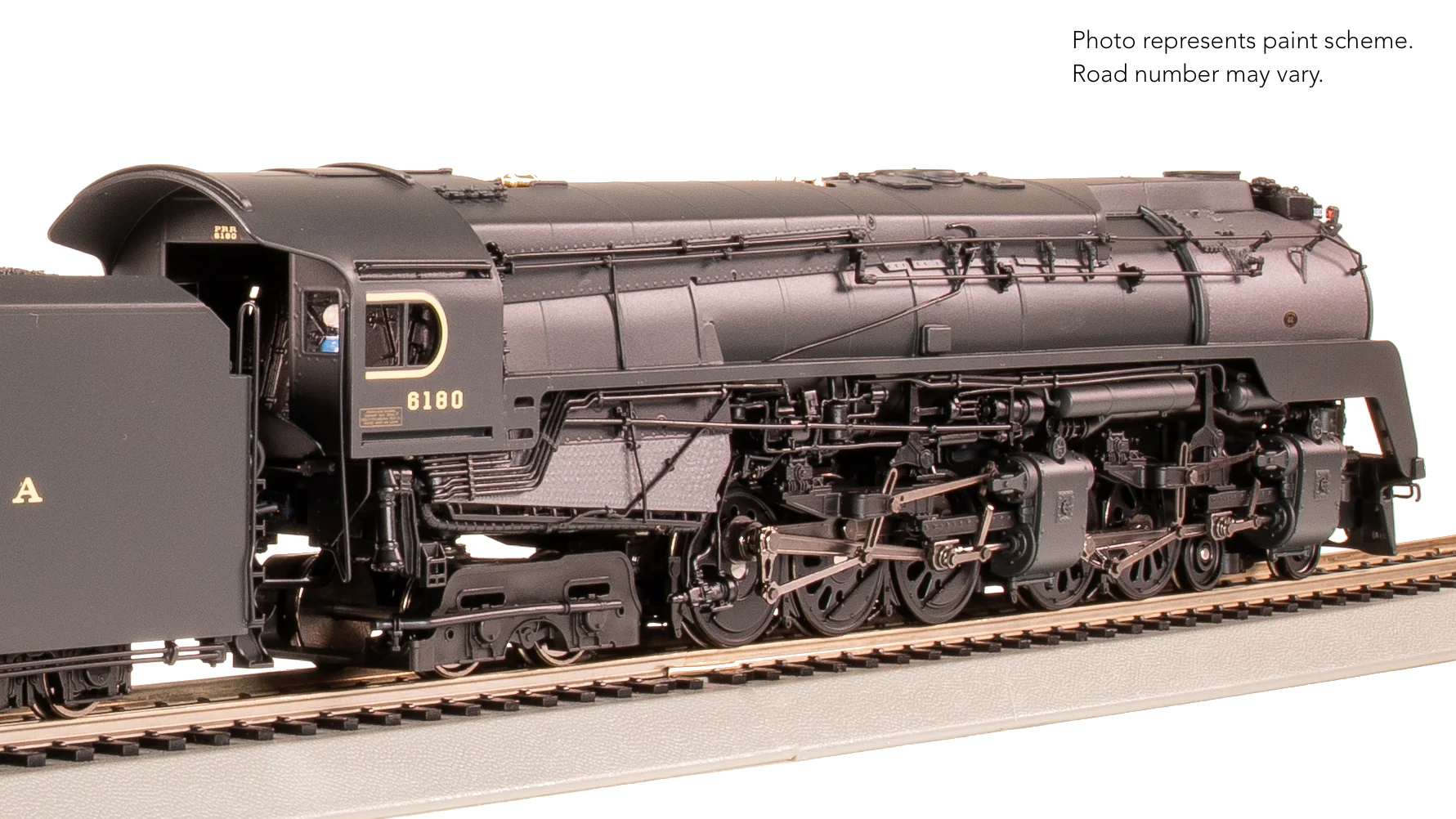 8054 PRR Q2 Duplex, 4-4-6-4, #6180, Production Version, 18,000 gallon tender, No-Sound / DCC-Ready, HO - Image 12