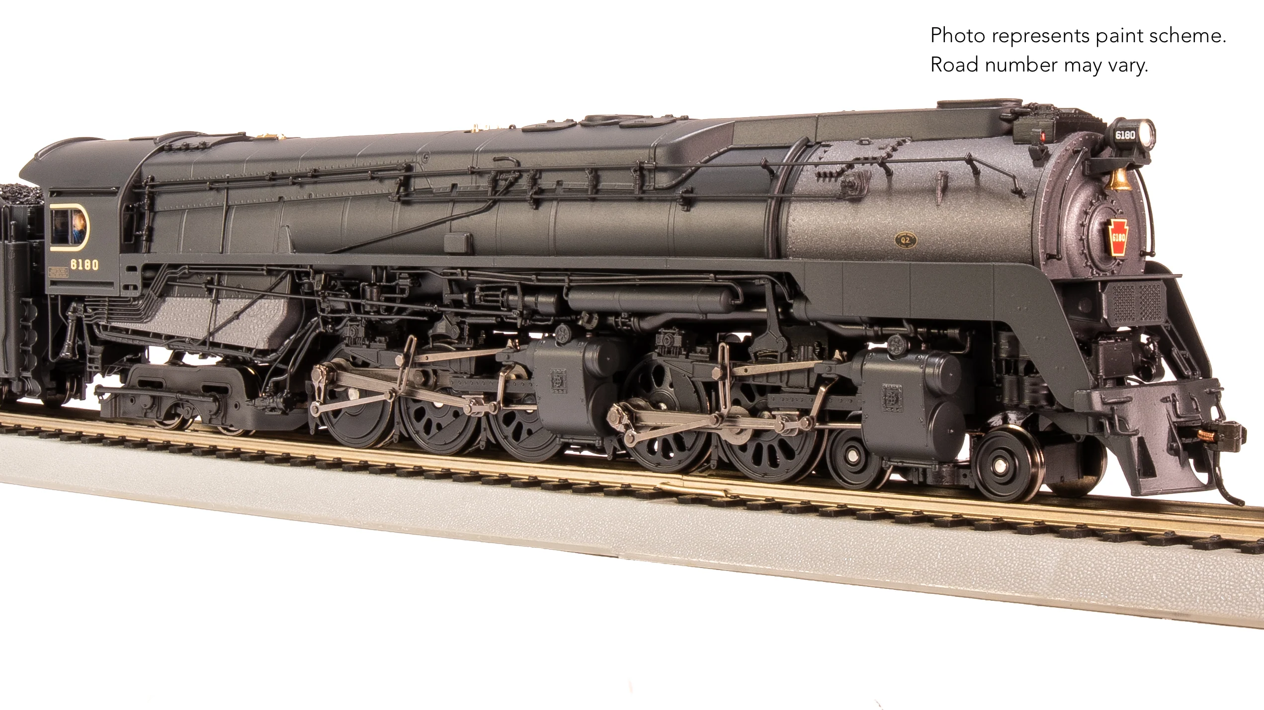 8054 PRR Q2 Duplex, 4-4-6-4, #6180, Production Version, 18,000 gallon tender, No-Sound / DCC-Ready, HO - Image 18