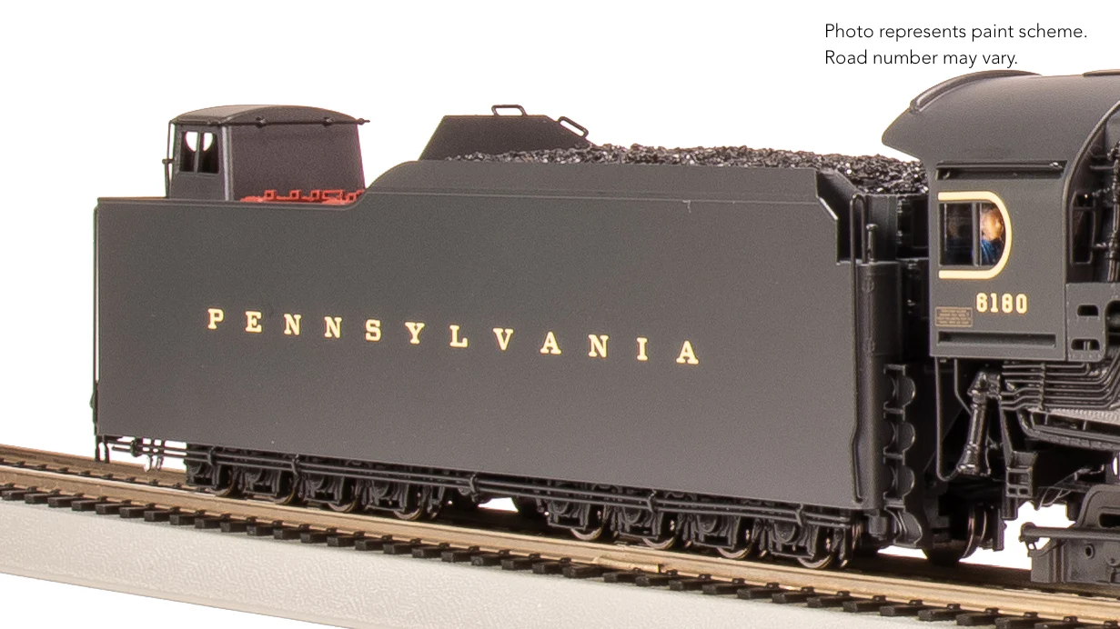 8054 PRR Q2 Duplex, 4-4-6-4, #6180, Production Version, 18,000 gallon tender, No-Sound / DCC-Ready, HO - Image 19