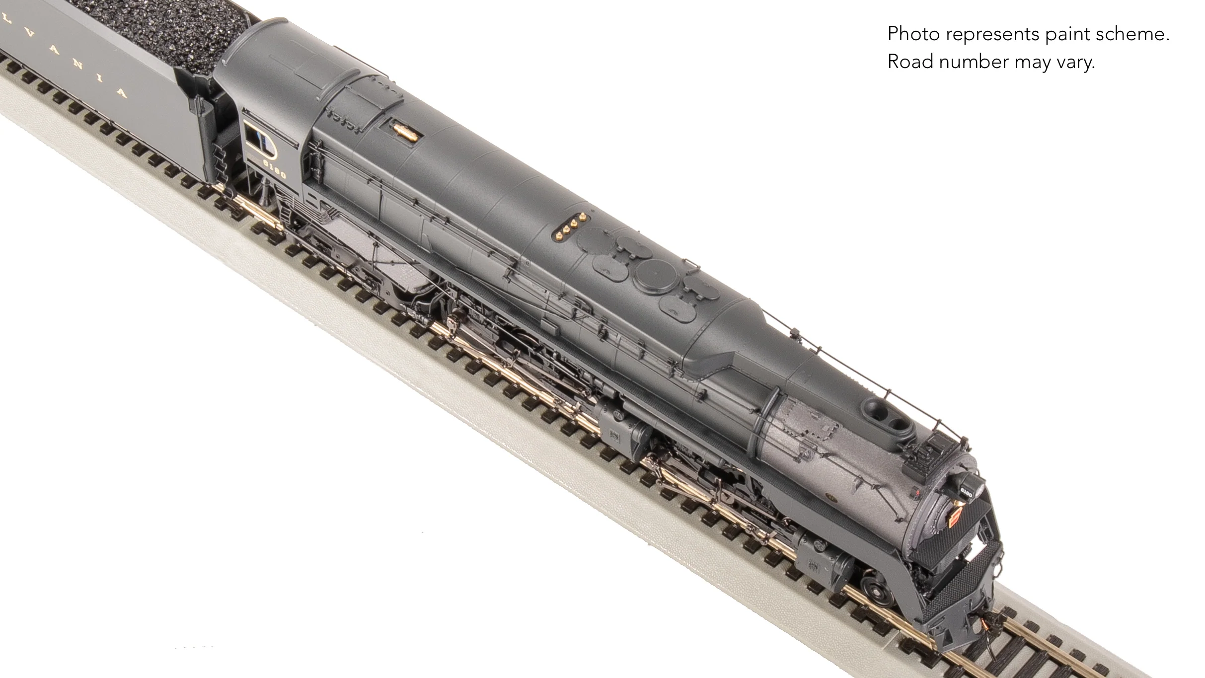 8054 PRR Q2 Duplex, 4-4-6-4, #6180, Production Version, 18,000 gallon tender, No-Sound / DCC-Ready, HO - Image 24