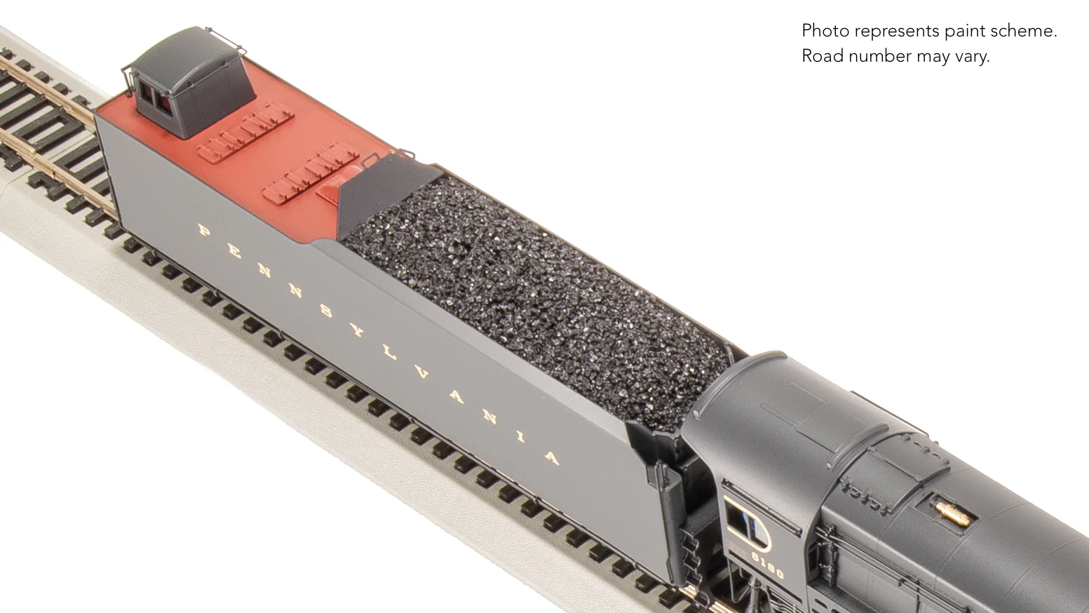 8054 PRR Q2 Duplex, 4-4-6-4, #6180, Production Version, 18,000 gallon tender, No-Sound / DCC-Ready, HO - Image 25