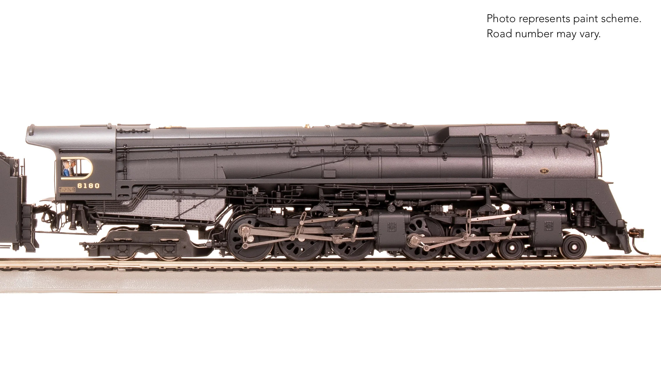 8054 PRR Q2 Duplex, 4-4-6-4, #6180, Production Version, 18,000 gallon tender, No-Sound / DCC-Ready, HO - Image 5