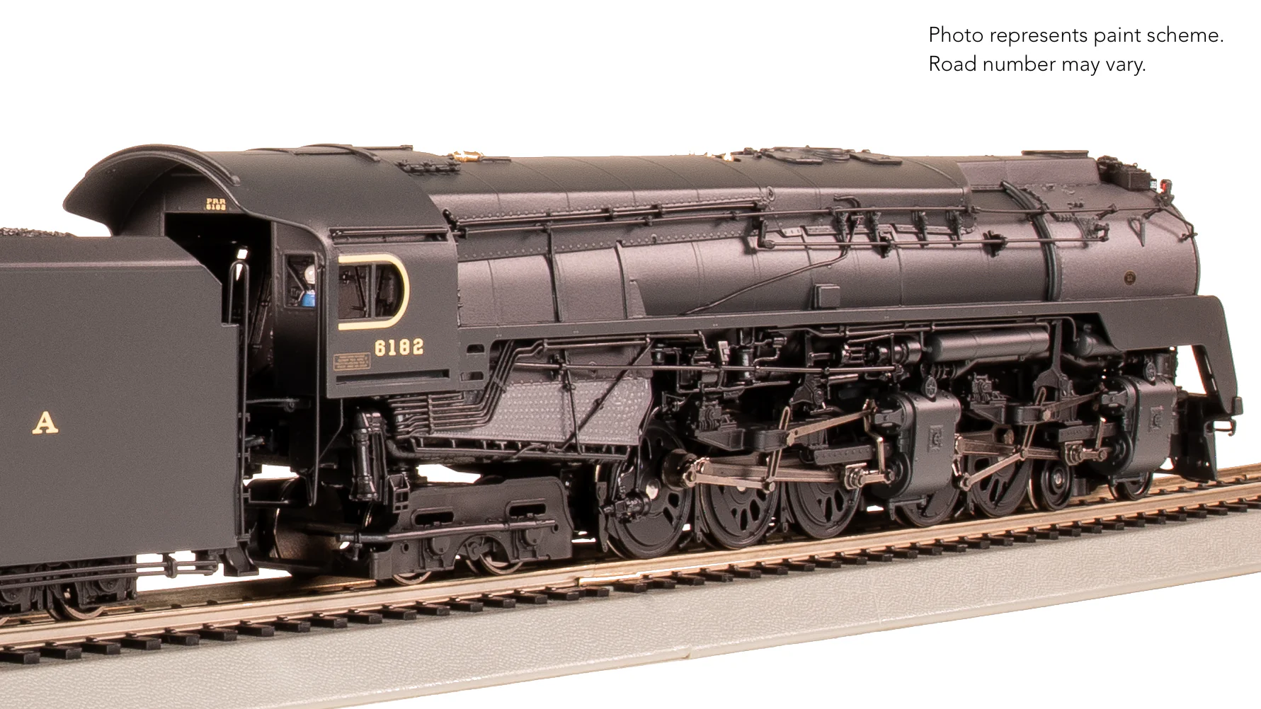 8055 PRR Q2 Duplex, 4-4-6-4, #6182, Production Version, 18,000 gallon tender, No-Sound / DCC-Ready, HO - Image 12