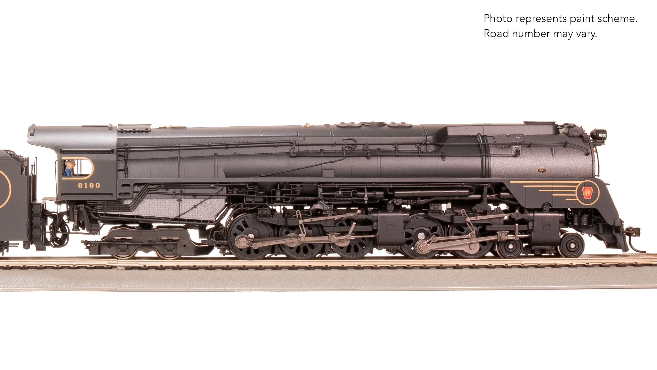 8056 PRR Q2 Duplex, 4-4-6-4, #6190, Prototype Version, DGLE 5-Stripe Fantasy Scheme, No-Sound / DCC-Ready, HO - Image 5