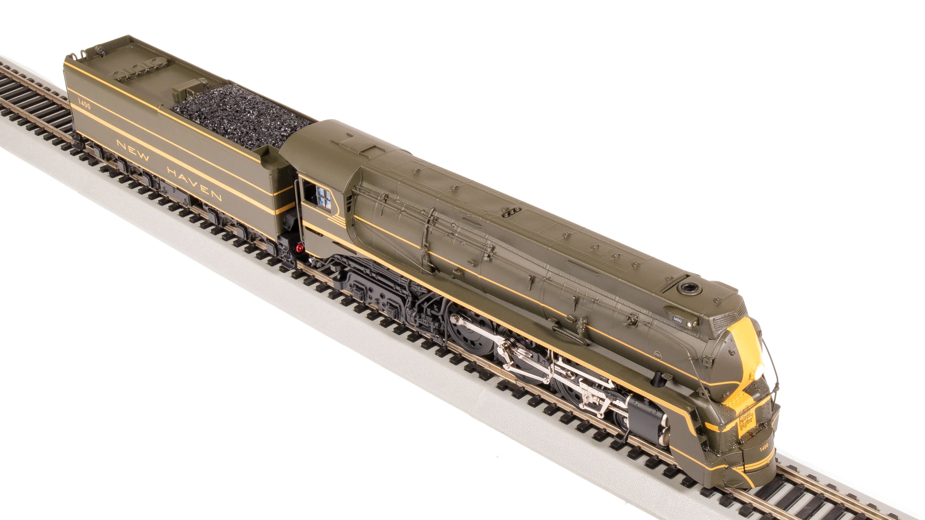 8087 New Haven I-5, #1400, Green Fantasy Scheme, No-Sound / DCC-Ready, HO - Image 9