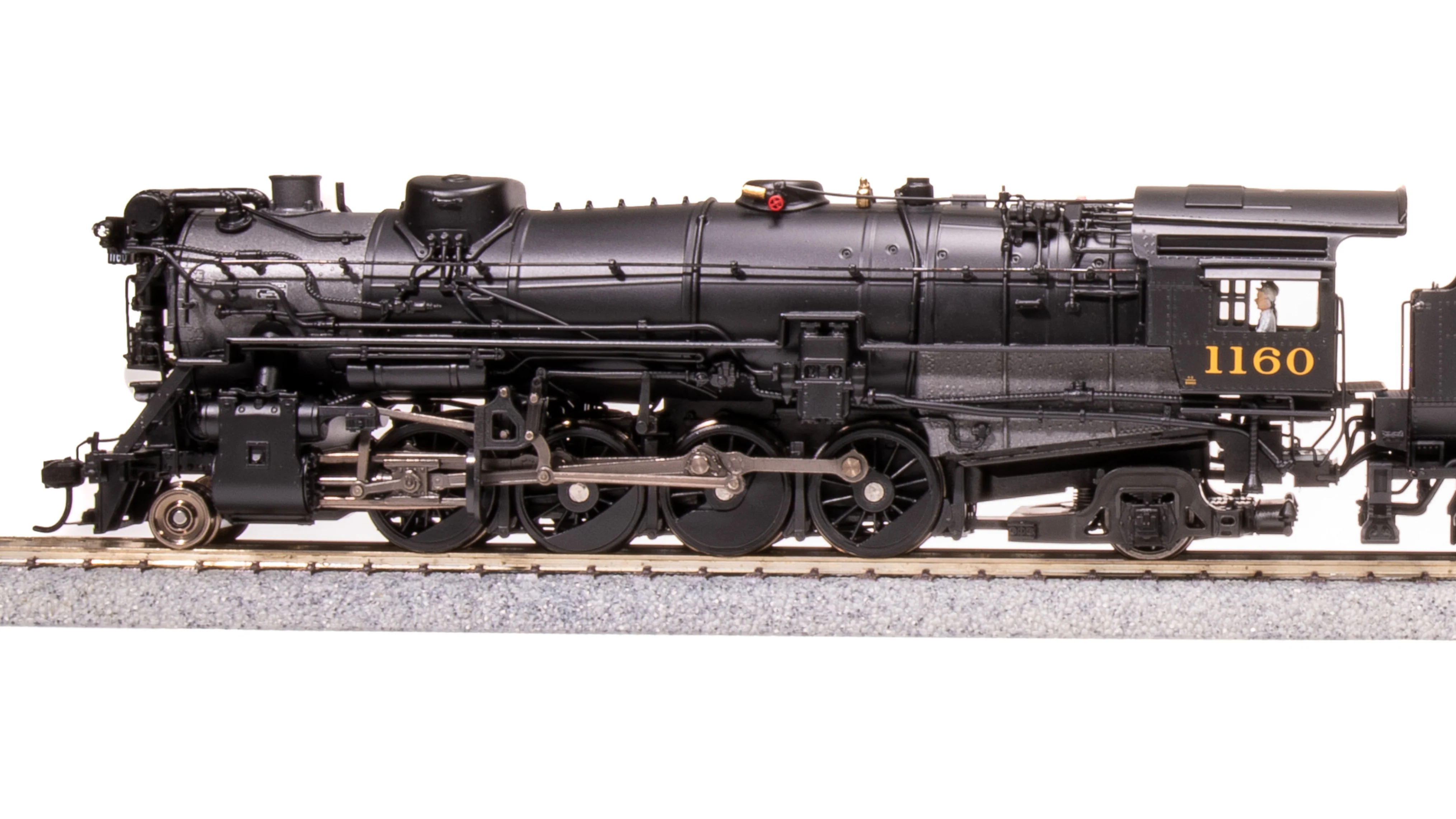 8182 Chesapeake & Ohio K-2 Mikado, #1160, 16-VC Tender, No-Sound / DCC-Ready, HO - Image 10