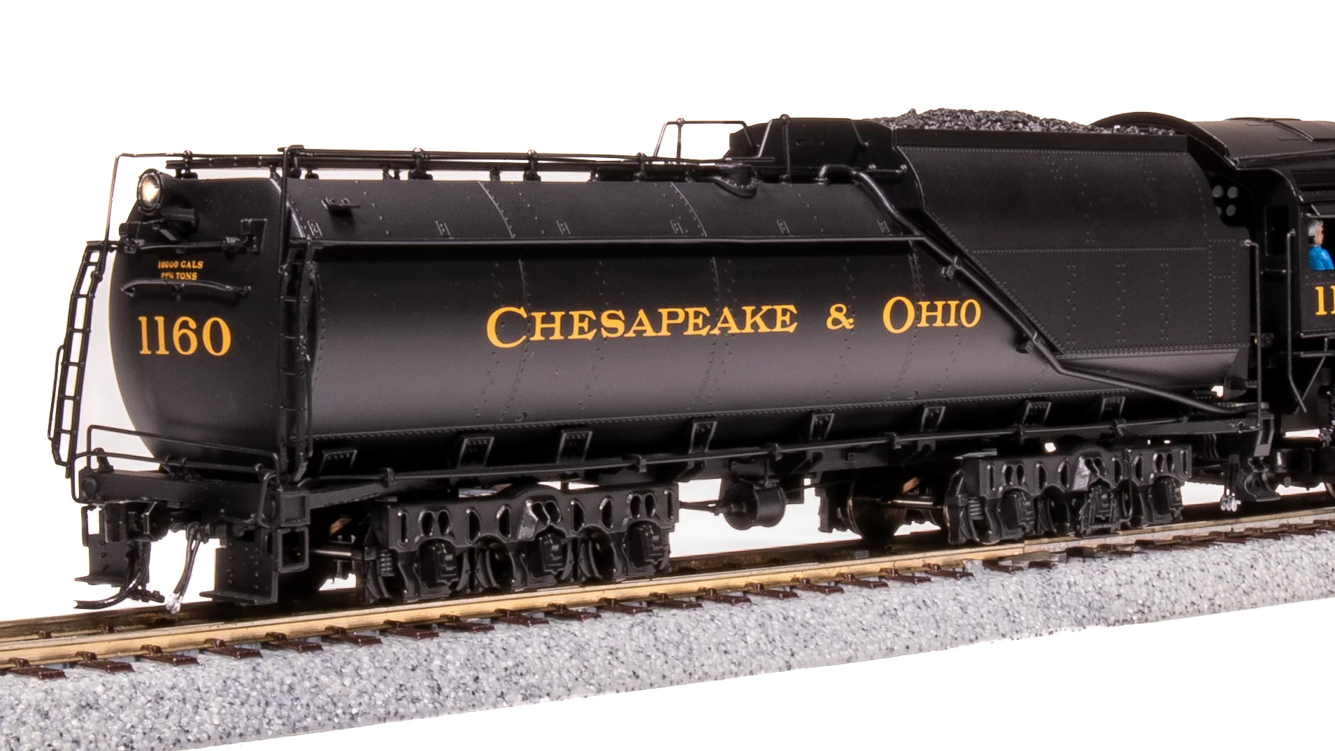 8182 Chesapeake & Ohio K-2 Mikado, #1160, 16-VC Tender, No-Sound / DCC-Ready, HO - Image 18