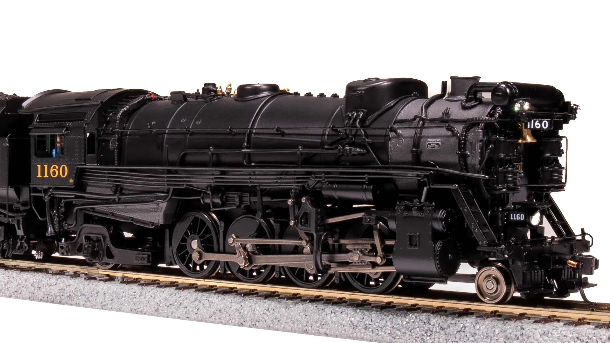 8182 Chesapeake & Ohio K-2 Mikado, #1160, 16-VC Tender, No-Sound / DCC-Ready, HO - Image 3