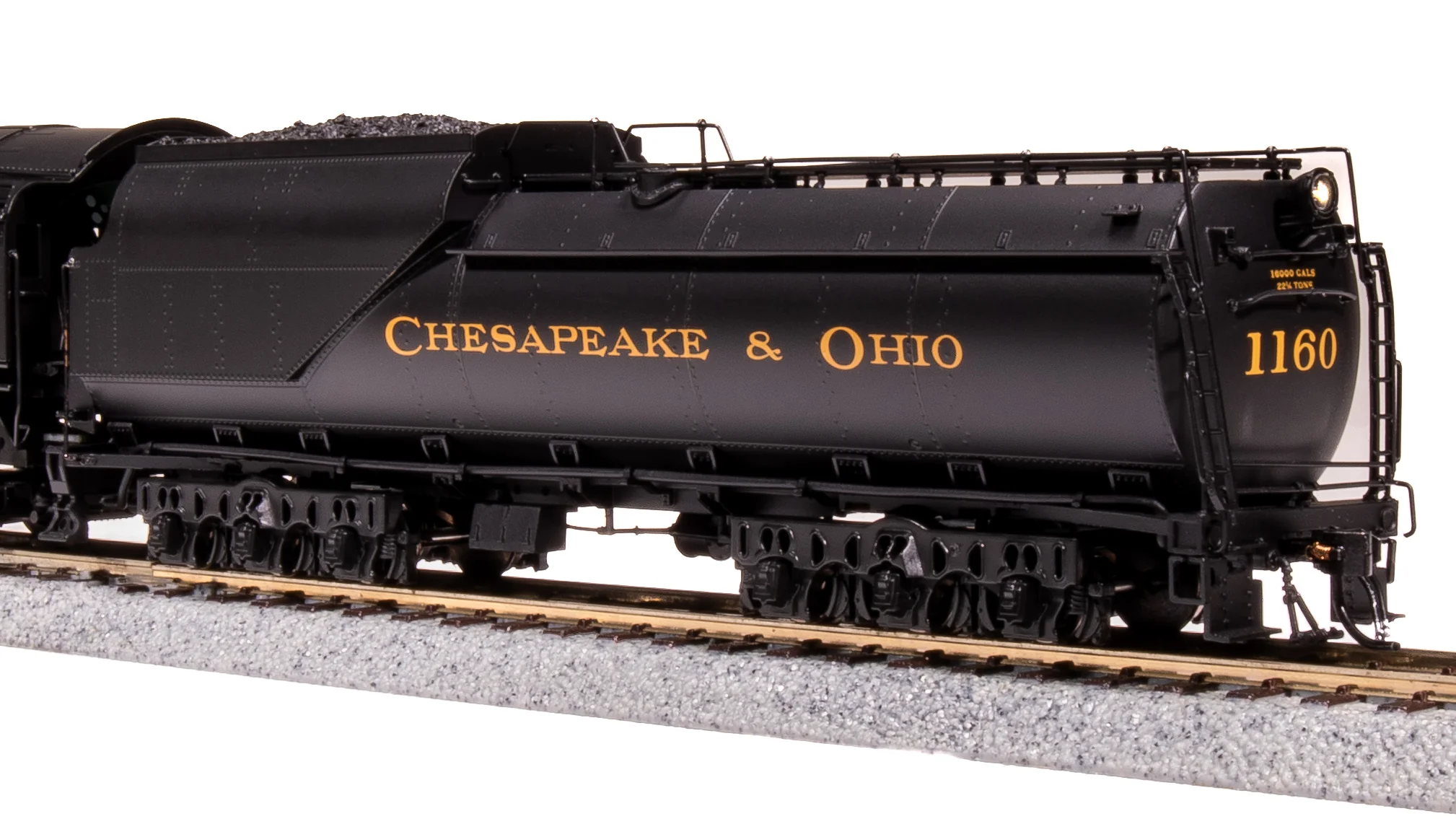8182 Chesapeake & Ohio K-2 Mikado, #1160, 16-VC Tender, No-Sound / DCC-Ready, HO - Image 5