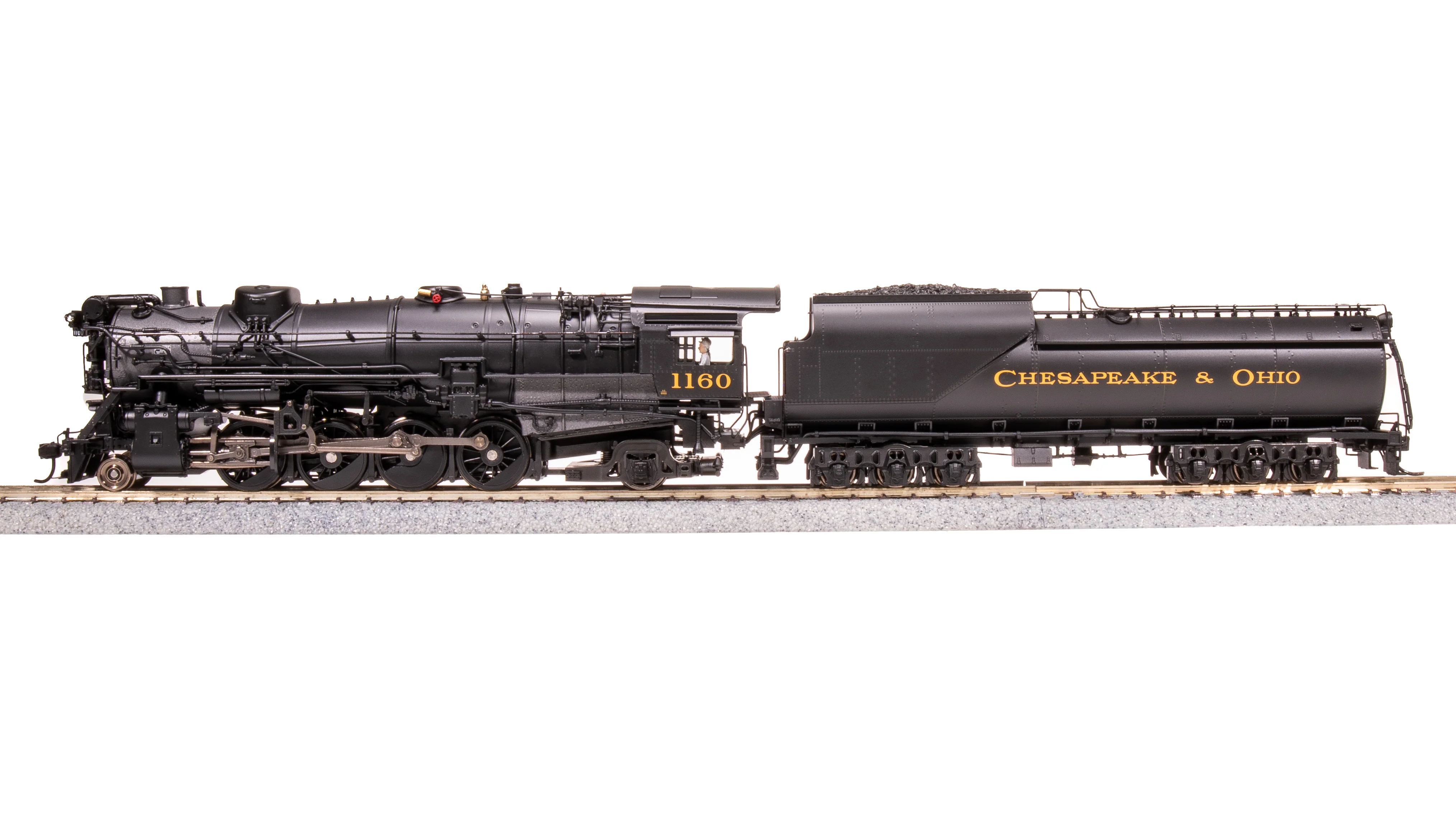 8182 Chesapeake & Ohio K-2 Mikado, #1160, 16-VC Tender, No-Sound / DCC-Ready, HO - Image 9