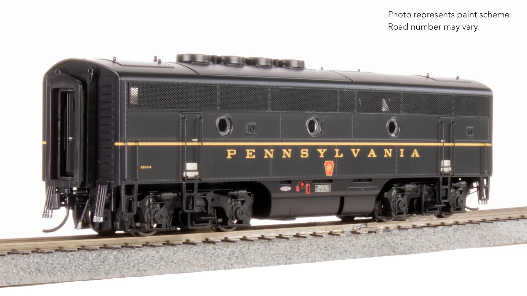 9673 EMD F3 A/B, PRR 9510A/9510B, DGLE Single Stripe, A-unit No-Sound / DCC-Ready, Unpowered B, HO - Image 6